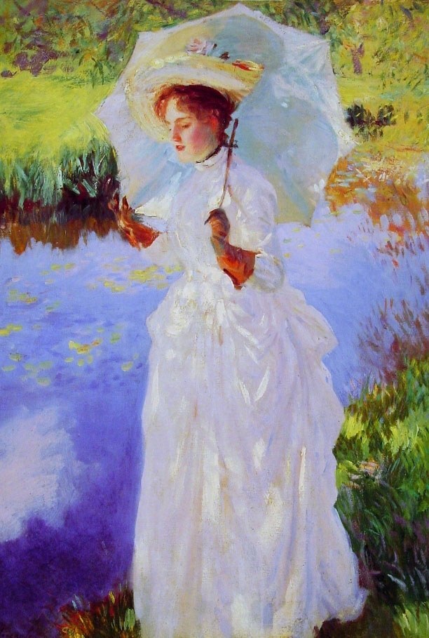 John Singer Sargent A Morning Walk lady